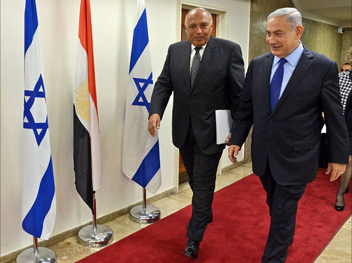 سامح شكري ونتنياهو