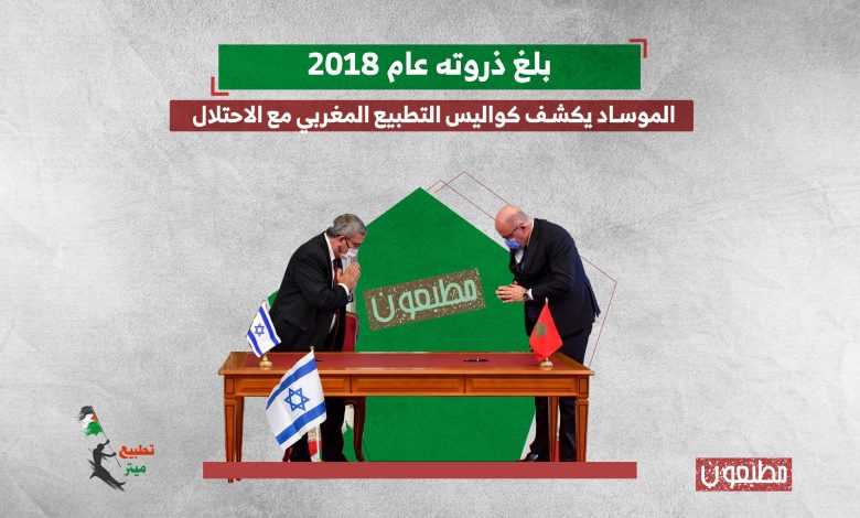 بلغ ذروته عام 2018.. الموساد يكشف كواليس التطبيع المغربي مع الاحتلال