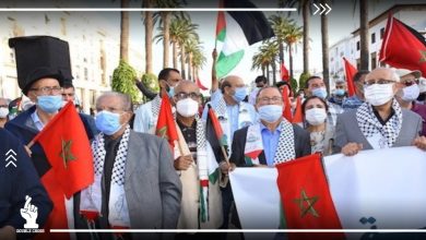 رغم تطبيع وخيانة النظام الحاكم.. الشعب المغربي يحتفل بانتصار غزة ويندد بالتطبيع