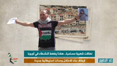 نضالات شعبية مستمرة.. هكذا يضغط النشطاء في أوروبا لإيقاف بناء الاحتلال وحدات استيطانية جديدة