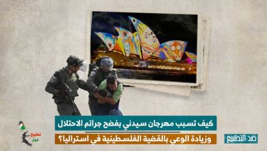 كيف تسبب مهرجان سيدني بفضح جرائم الاحتلال وزيادة الوعي بالقضية الفلسطينية في استراليا؟