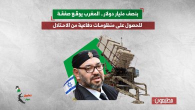 بنصف مليار دولار.. المغرب يوقع صفقة للحصول على منظومات دفاعية من الاحتلال