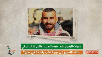 دعوات للإفراج عنه.. كيف تسبب اعتقال شاب أردني انتقد التطبيع إلى موجة غضب واسعة في عمّان؟