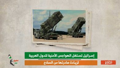 إسرائيل تستغل الهواجس الأمنية للدول العربية لزيادة صادرتها من السلاح