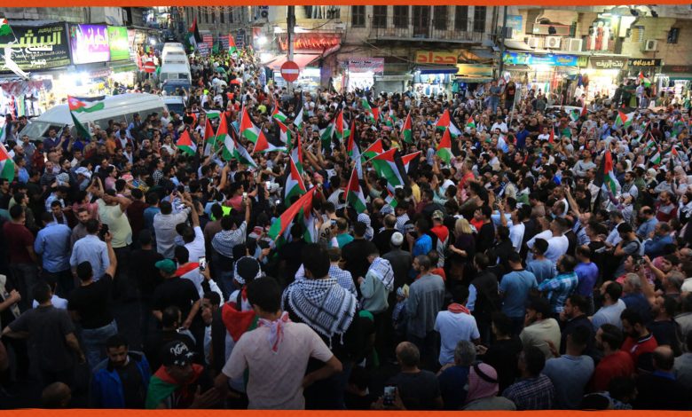 السلطات الأردنية تعتقل المئات من المتظاهرين الداعمين لإسرائيل